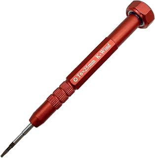 Torx Screwdriver T6, Precision Screwdriver Compatible with Laptop & Computer Battery Replacement, Magnetic, Lightweight, S2 Steel, Smooth Turning Cap, Anti Slip Grip