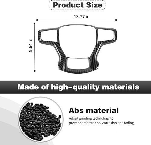 Miniatura 6 de CheroCar Fundas para volante, accesorios interiores para Chevrolet Suburban 2020-2023, para Chevrolet Tahoe 2021-2023, para Chevrolet Silverodo