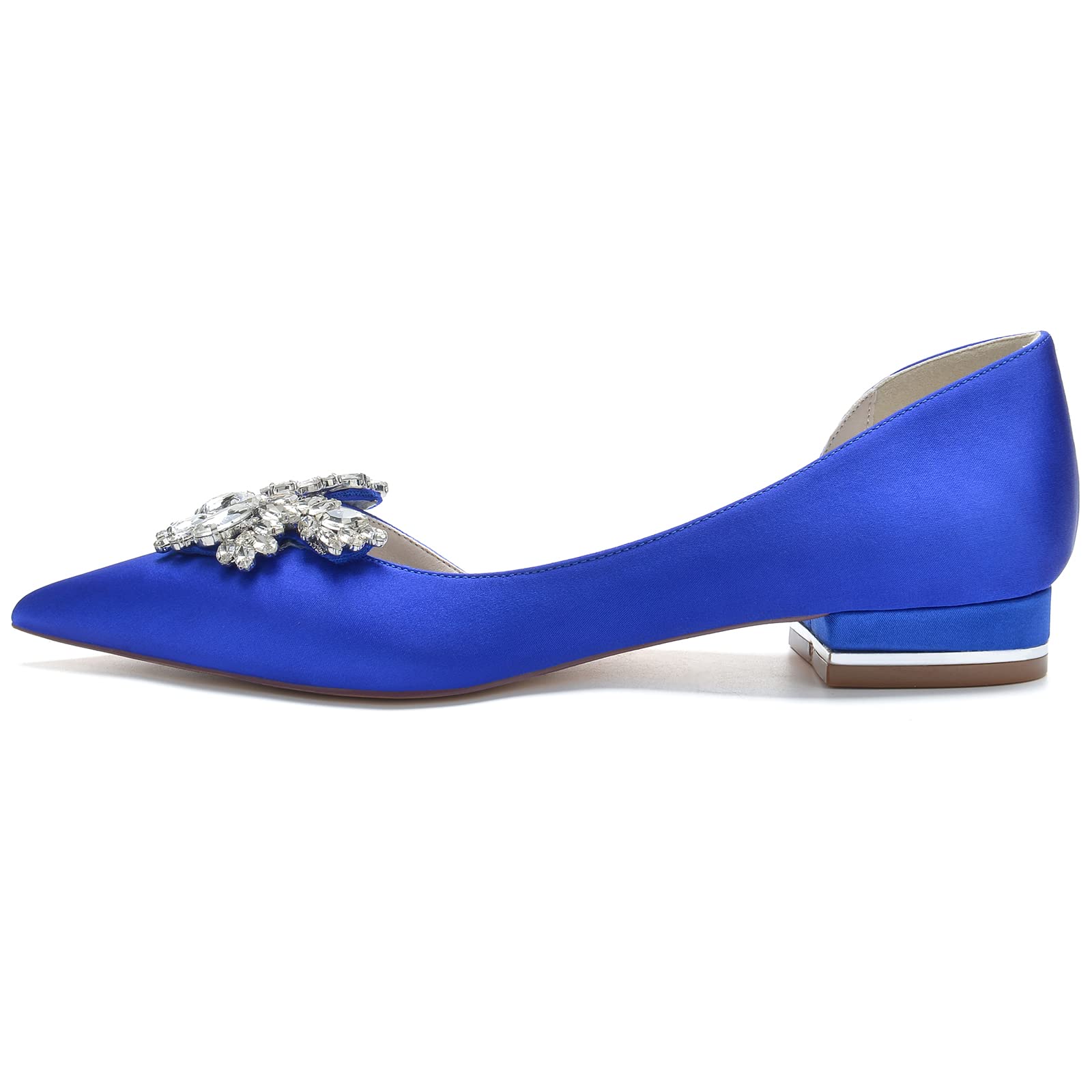 Frauen Spitze Hochzeit Flache Schuhe Bequeme Niedrige Absätze Slip on Hochzeitsschuhe Für Braut Strass Satin Braut Brautschuhe Kleid Pumps