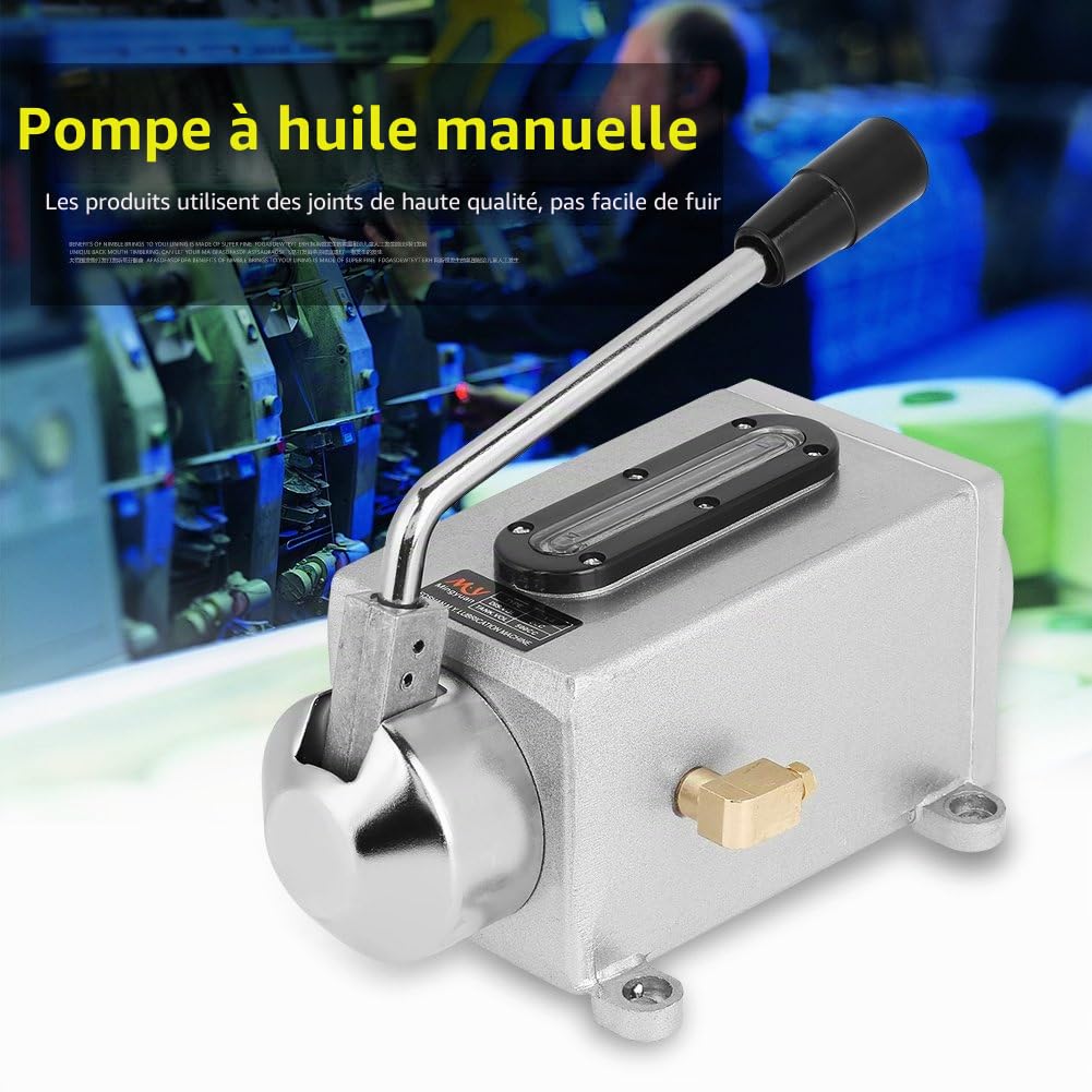 Lubrification de la Pompe à Manuelle Lubrification à la Main CNC 500CC 4 mm Port de Sortie Double pour fraisage, poinçonnage et équipement de Machine de découpe