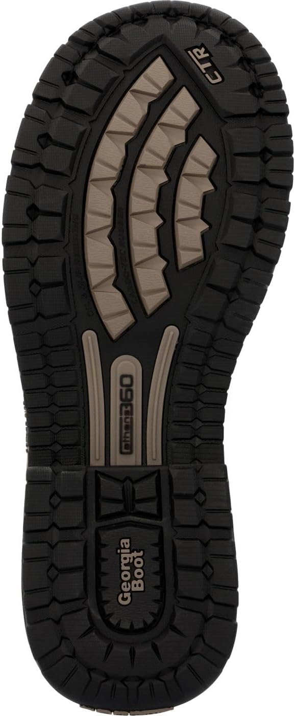 Georgia Boot Athens 360 6" Side-Zip Waterproof Nano Composite Toe Moc-Toe Work Boot