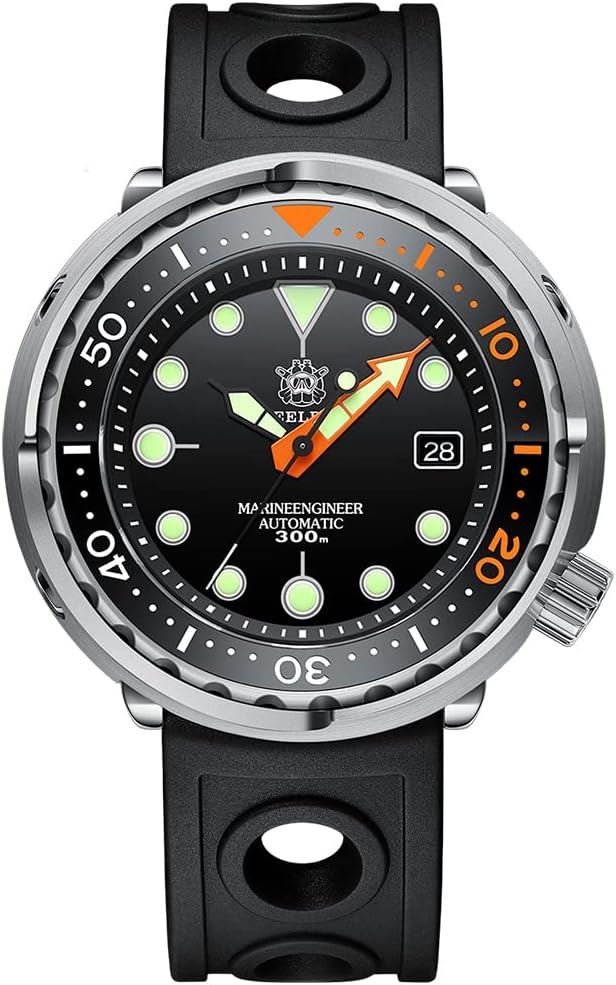 Steeldive 47.5mm NH35 Movement Stainless Steel Men Sport Watch 300M Waterproof Ceramic Bezel Automatic Dive Watch