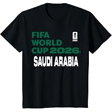 Kids FIFA World CUP26 Saudi Arabia Block Letters T-Shirt