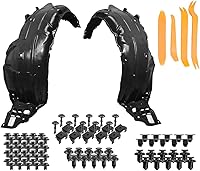 Vista 1 de Parts N Go Juego de protectores de guardabarros con clips/sujetadores para 2006-2011 Civic Sedan delantero lado del conductor y lado del pasajero