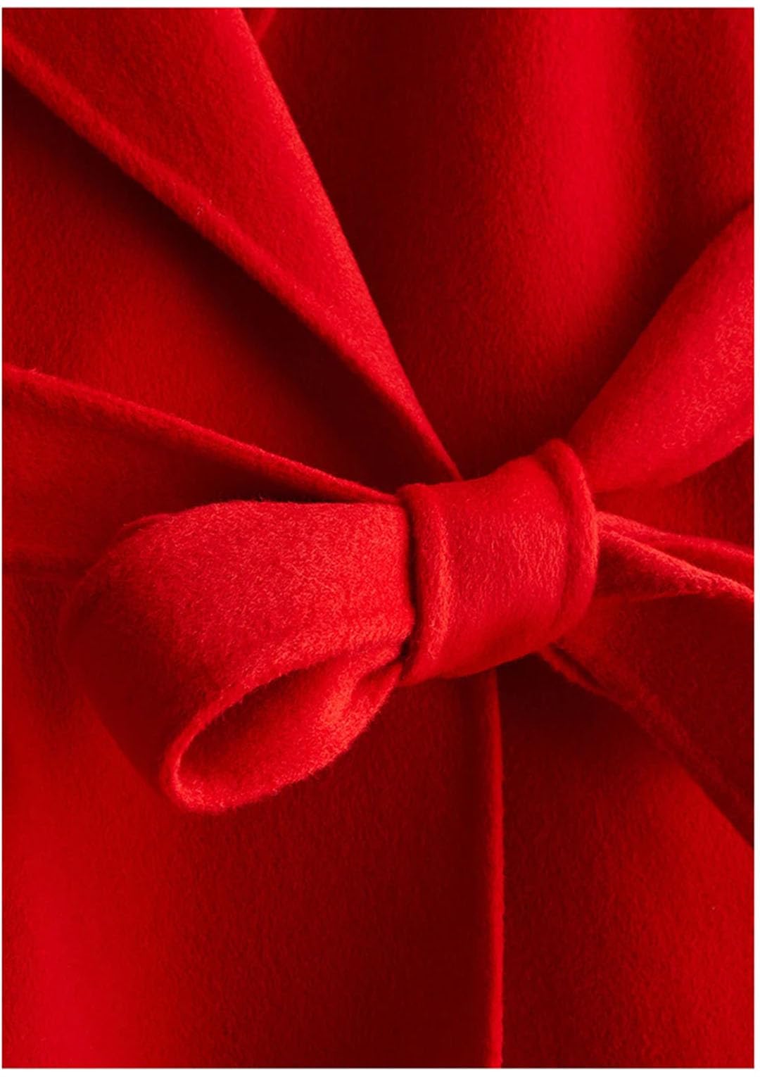 Abrigos de lana para mujer con cinturón, de manga larga, frente abierto, elegante, para mujer