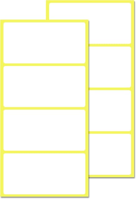 100 x 50 mm, 200 Pack, Matte White Sticky Labels Stickers