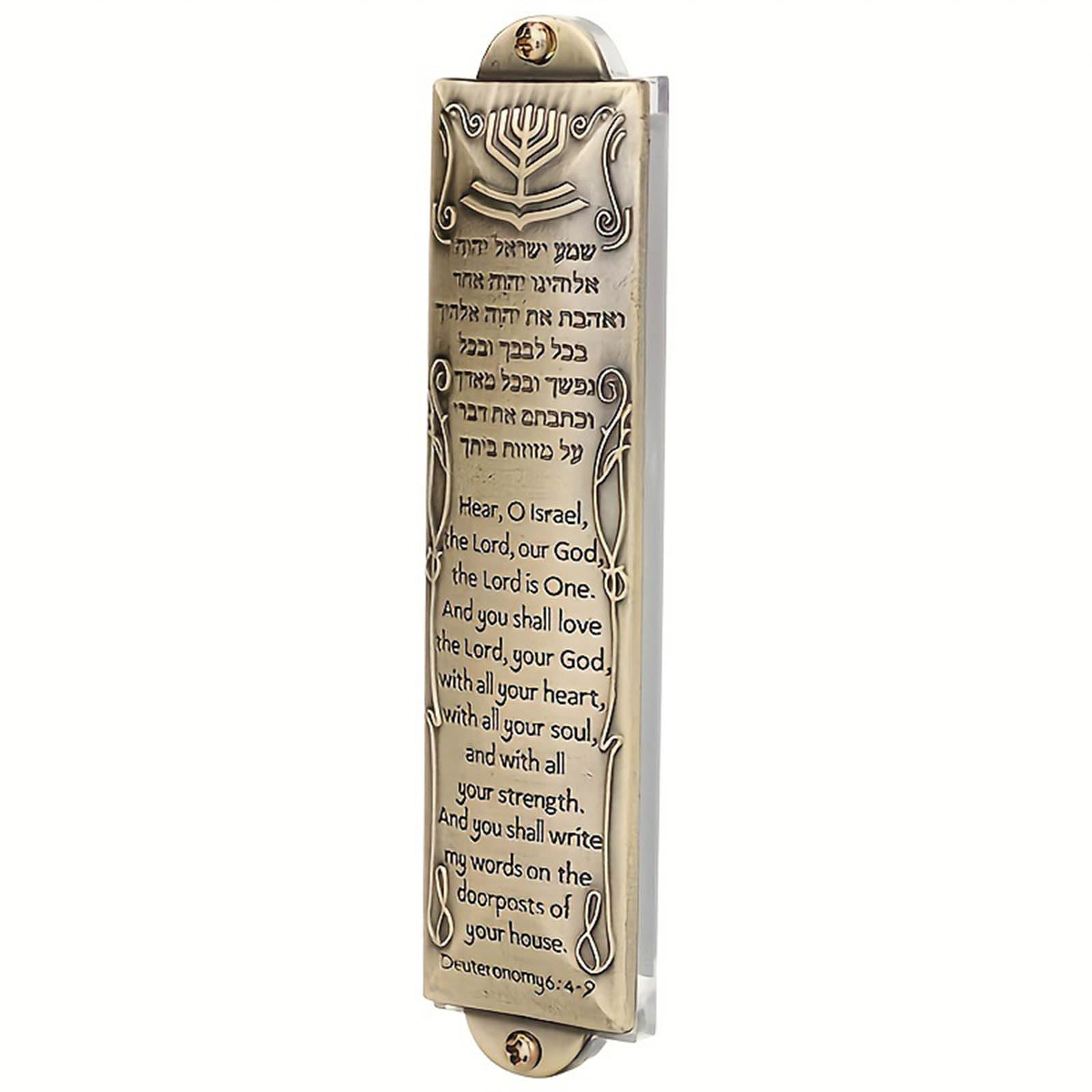 Zeizafa Mezuzah Door Decorations Metal Mezuzah With Scroll Home Blessing Decorative Item Intricate Hebrews Judaica Ornament Religious Gift