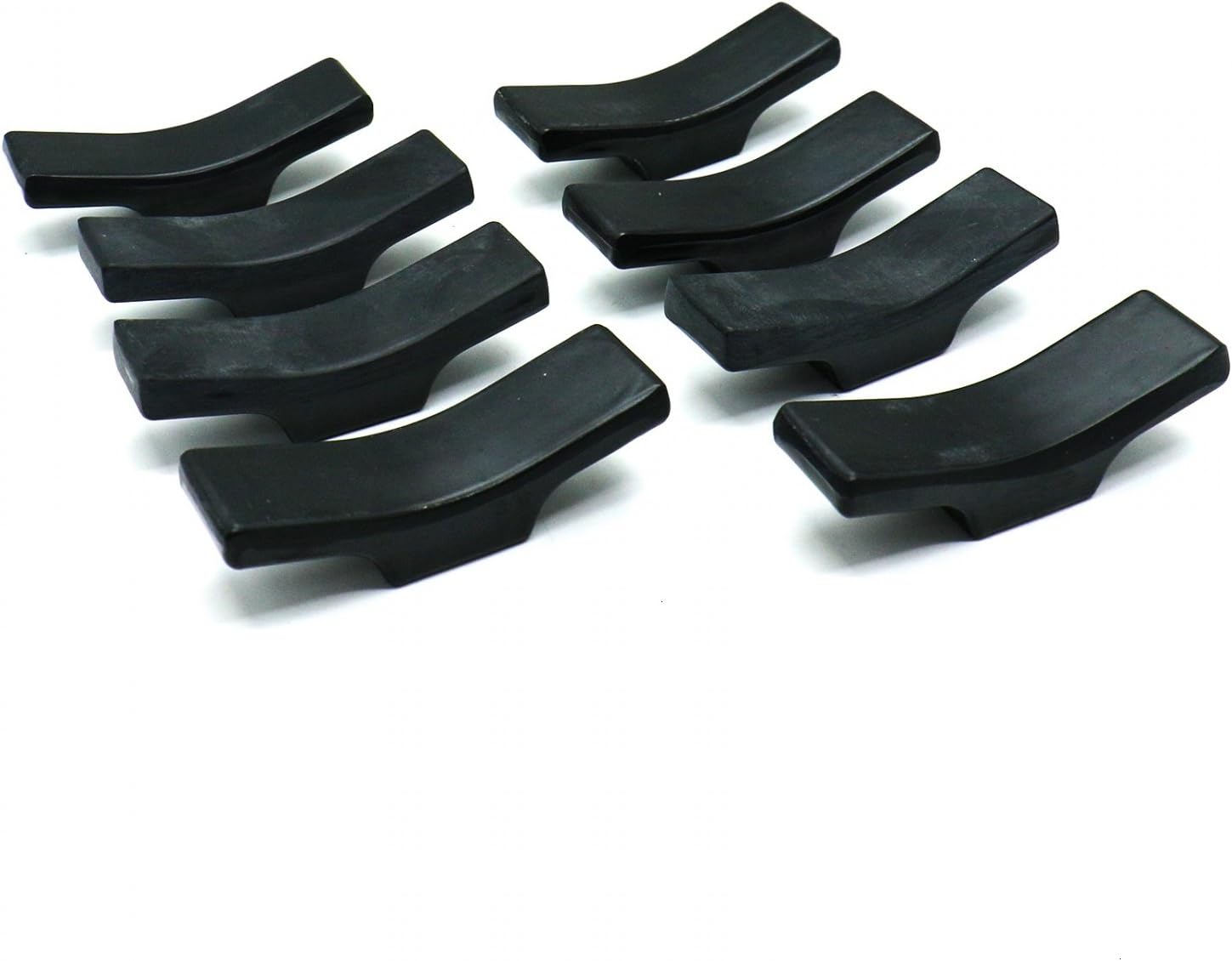 Set of 8 Black Porcelain Knife Rests Chopstick Rest set