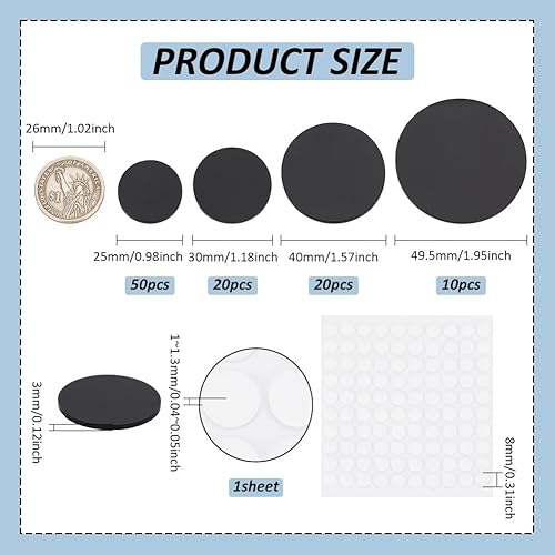Miniatura 8 de FINGERINSPIRE 30 bases transparentes en miniatura de 0.984 x 1.969 in, base ovalada de figuras de acción acrílicas, bases en miniatura de 0.079 in