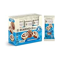 Vista 15 de Bearded Brothers, Barras energéticas orgánicas veganas de proteínas, mantequilla de almendra y vainilla (paquete de 12) – Sin gluten, paleo, fibra