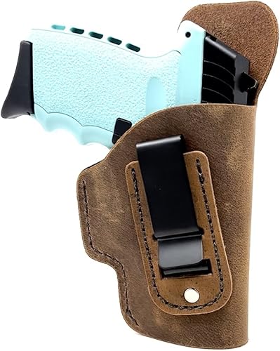 Miniatura 8 de Funda de cuero interior de la cintura, clip de cinturón de metal de 1.5 pulgadas, diseñada para una comodidad de transporte oculta, buena para
