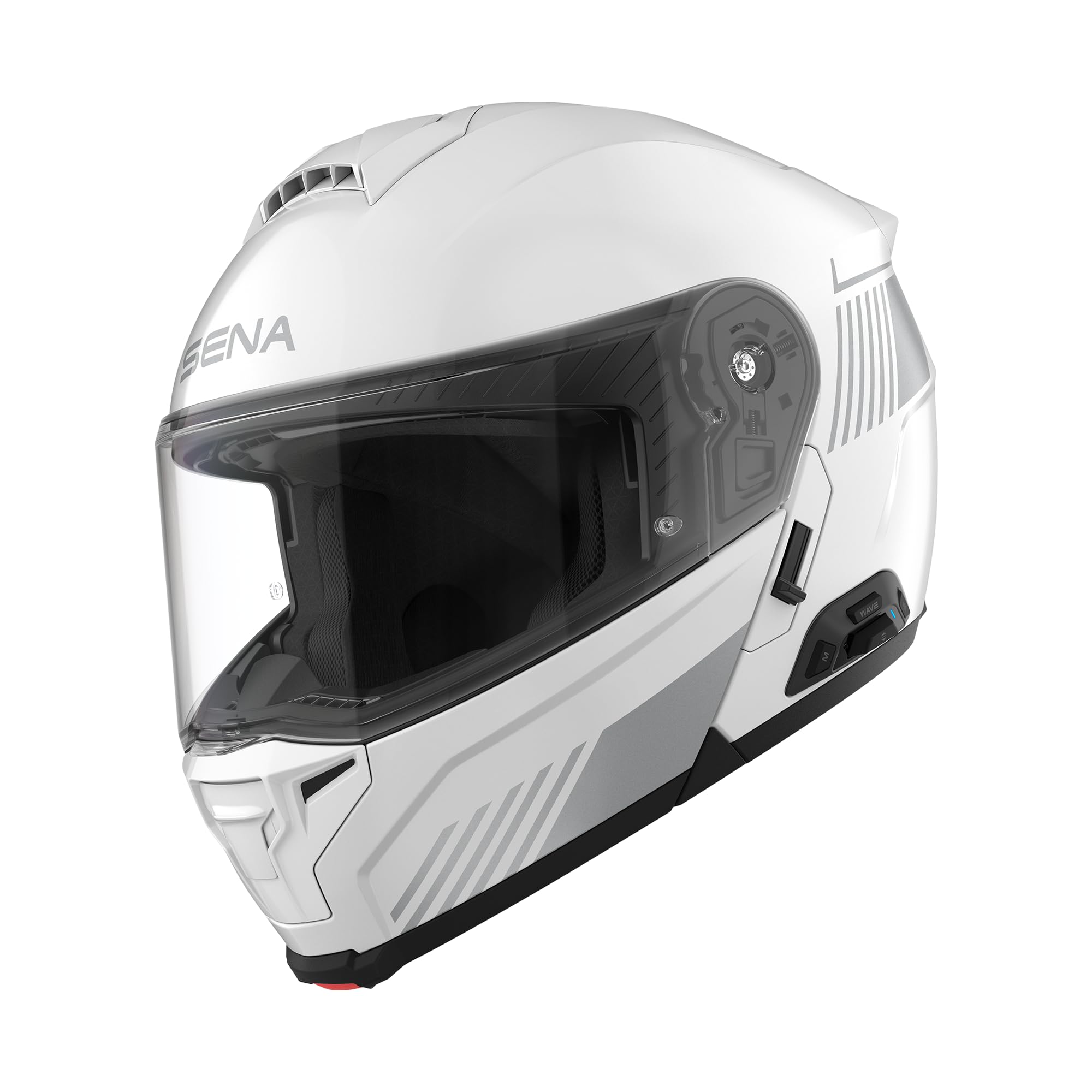 Sena Specter Modularer Smart-Kommunikations-Motorradhelm mit Mesh-Intercom, Sound by Harman Kardon (2. Generation), Dupont Kevlar-Schale