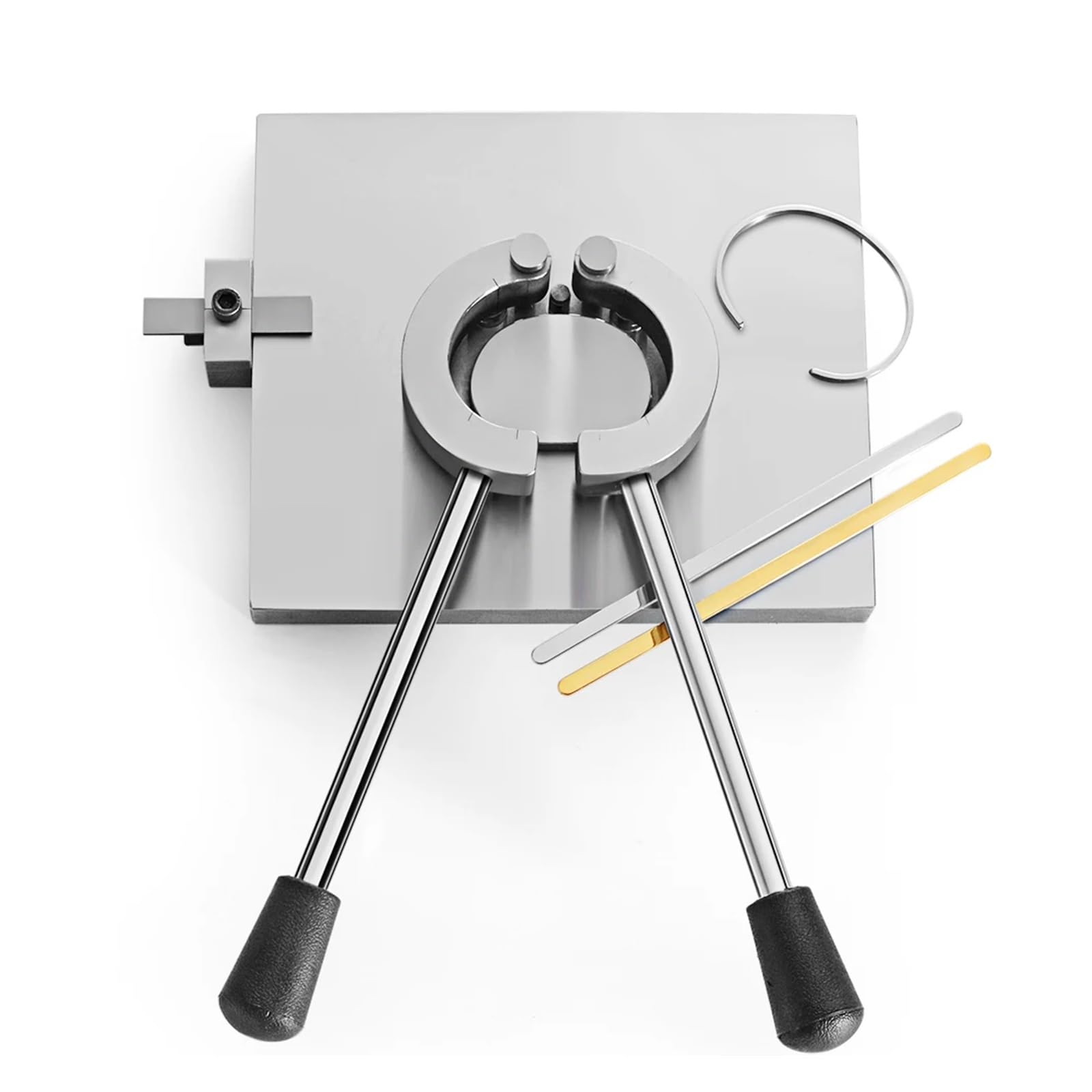 Ensemble de pinces pour bijouterie Machine à plier facilement les bracelets, manchettes et bagues : ensemble d'outils comprenant une pince des matériaux en acier inoxydable courbé(Curved mold)