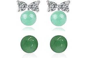 Two Pairs of Enchanting Zircon Butterfly Earrings, Sterling Silver Studs