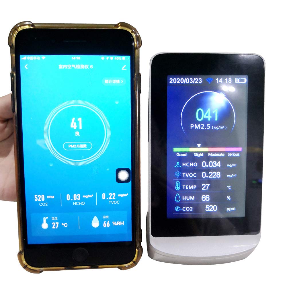 Luchtkwaliteitsmonitor, binnenluchtkwaliteitstester met wifi, PM2.5