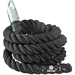 Body Sport Training Rope – Thick Battle Rope for Home or Gym Use, Long Durable Workout Rope – Made with Super-Strong Poly-Twine – Stands Up to Repeated Use Indoors & Outdoors