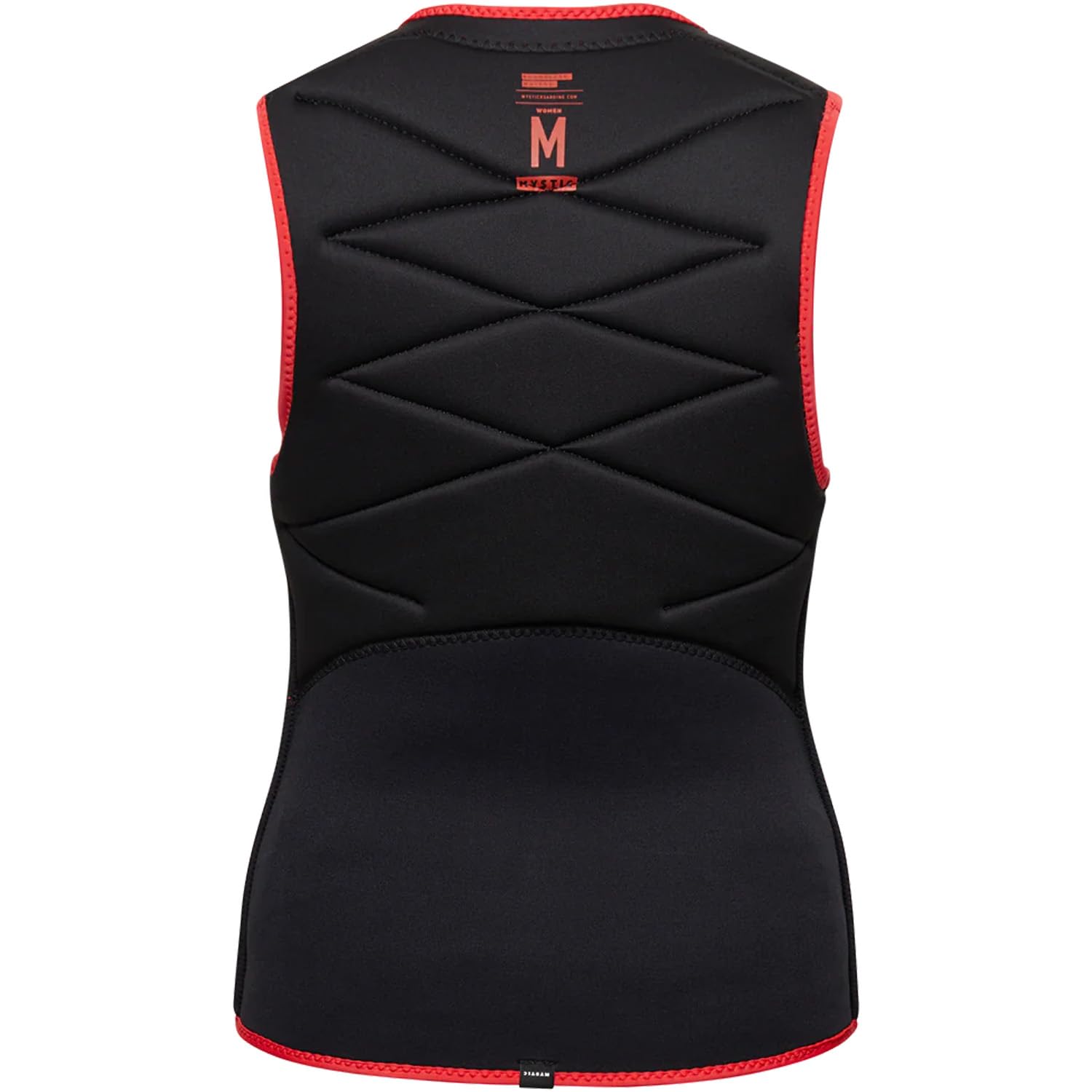 Mystic Womens Ruby Front Zip Impact Vest 35005.230230 - Sunset Red -