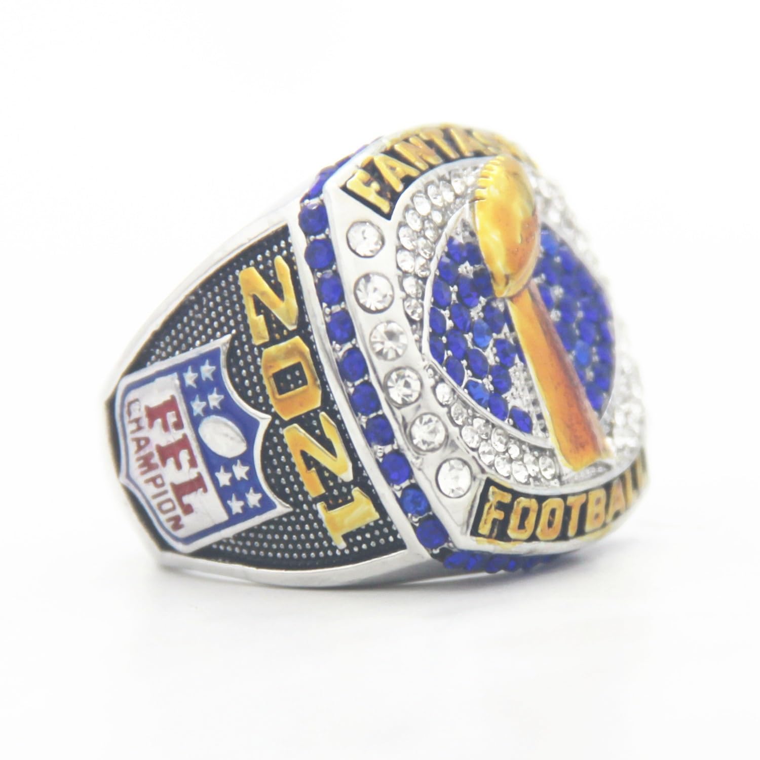 Fantasy Football Ring 2021 Meisterschaftsring Meisterschaftstrophäe Geschenkbox Ring Displaybox(13)