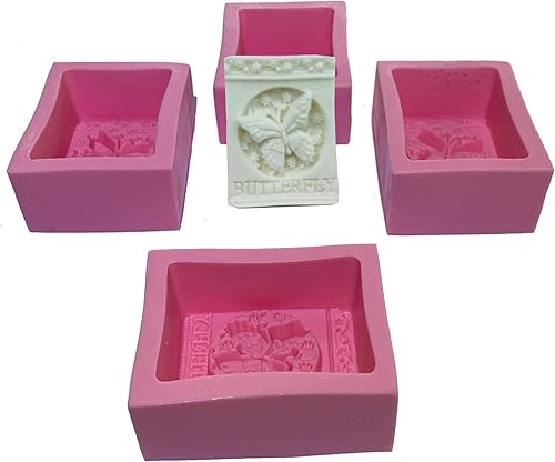 Miniatura 10 de LVDGE Paquete de 2 moldes de jabón de silicona con patrón de árbol y natural para el cuidado de la piel natural productos para el cuidado de la piel