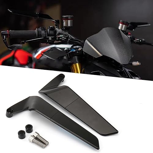 Universal CNC aluminio motocicleta retrovisor espejo azul antirreflejo para Ducati Streetfighter V4 S V4S STREETFIGHTER V2