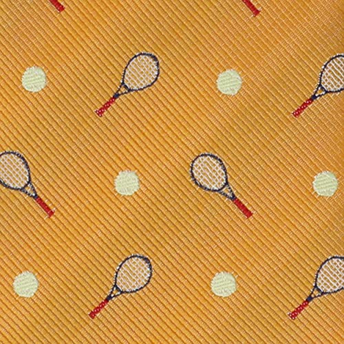 Mendepot Sports Theme Pattern Neckties With Gift Box Golf Theme Ties Tennis Necktie Football Necktie (Tennis) #TOP3