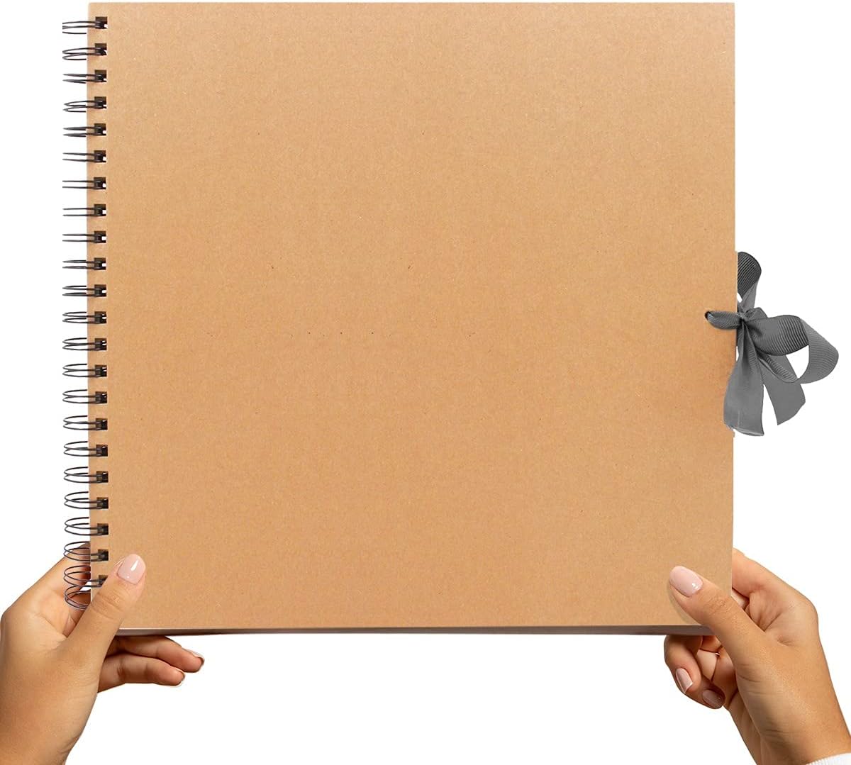 Paperchase Kraft Square Scrapbook, Photo Album, Memory Book, Blank Canvas for Your Art, Craft