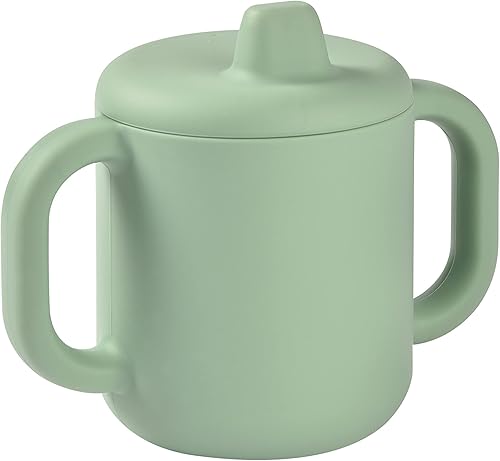 Miniatura 4 de Beaba Vaso de silicona para beber, 5.5 onzas, material de silicona, tapa a prueba de fugas, para bebé pequeño, salvia