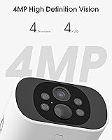 Vista 3 de Solar Security Camera Outdoor Wireless, 4MP Battery Powered Home Surveillance Camera with Embedded Solar Panel, PIR Motion Sensor, 2.4G/5G Dual Band