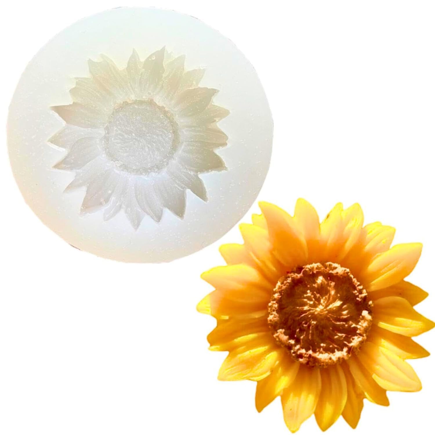 Silicone Molds Sunflower Shape 3D for Candle Making Flower Bouquet Mold Soap Resin Art and Craft Chocolate Cake Candle Topper Mould-image-32
