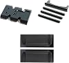 RC Frame Chassis 3-in-1 Accessories Set for 1/10 RC Rock Crawle, Gen2 Carbon Fiber LCG Chassis Rails 3-in-1 Accessories Set