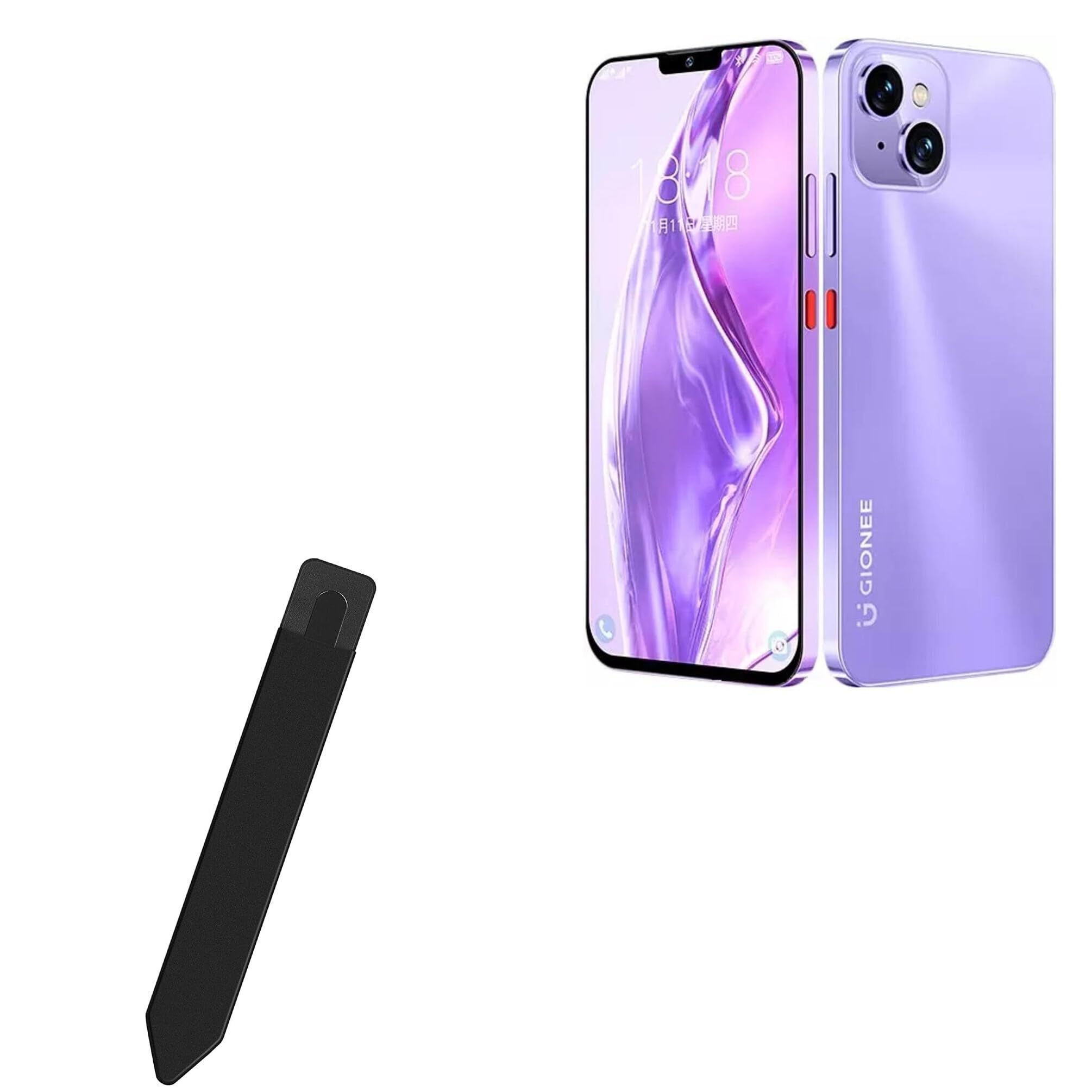 BoxWave Stylus Bag Compatible with Gionee G13 Pro - Stylus PortaPouch, Portable Self Adhesive Holder for Gionee G13 Pro - Jet Black-image-23