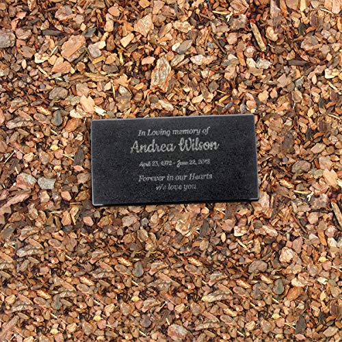 In Loving Memory Black Granite Memorial or Sympathy Gift. Add your Personalized Text and Dates. Offered in a Variety of Sizes to Meet your Needs and Budget (8 x 4 x 1")