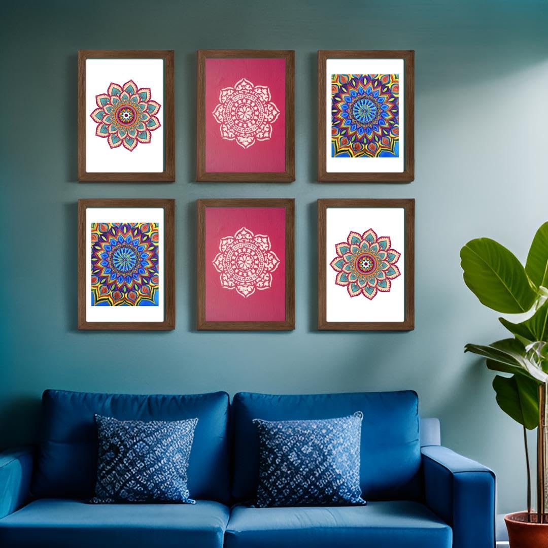 Dev Aastha Photo Frame For Wall | Wooden Frames For Wall Decoration | Solid Brown Photo Frame Set | Picture Frames | Rectangular Photo Frame For Home/Office | Best For Gift | Pack Of 6, Size-6 * 8 (B0DFGT6DXW) Amazon Price History, Amazon Price Tracker