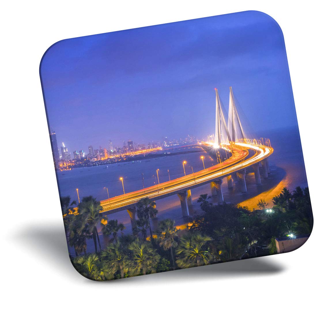Destination Vinyl ltd Fridge Magnet - Mumbai Sea Link Bridge 3607