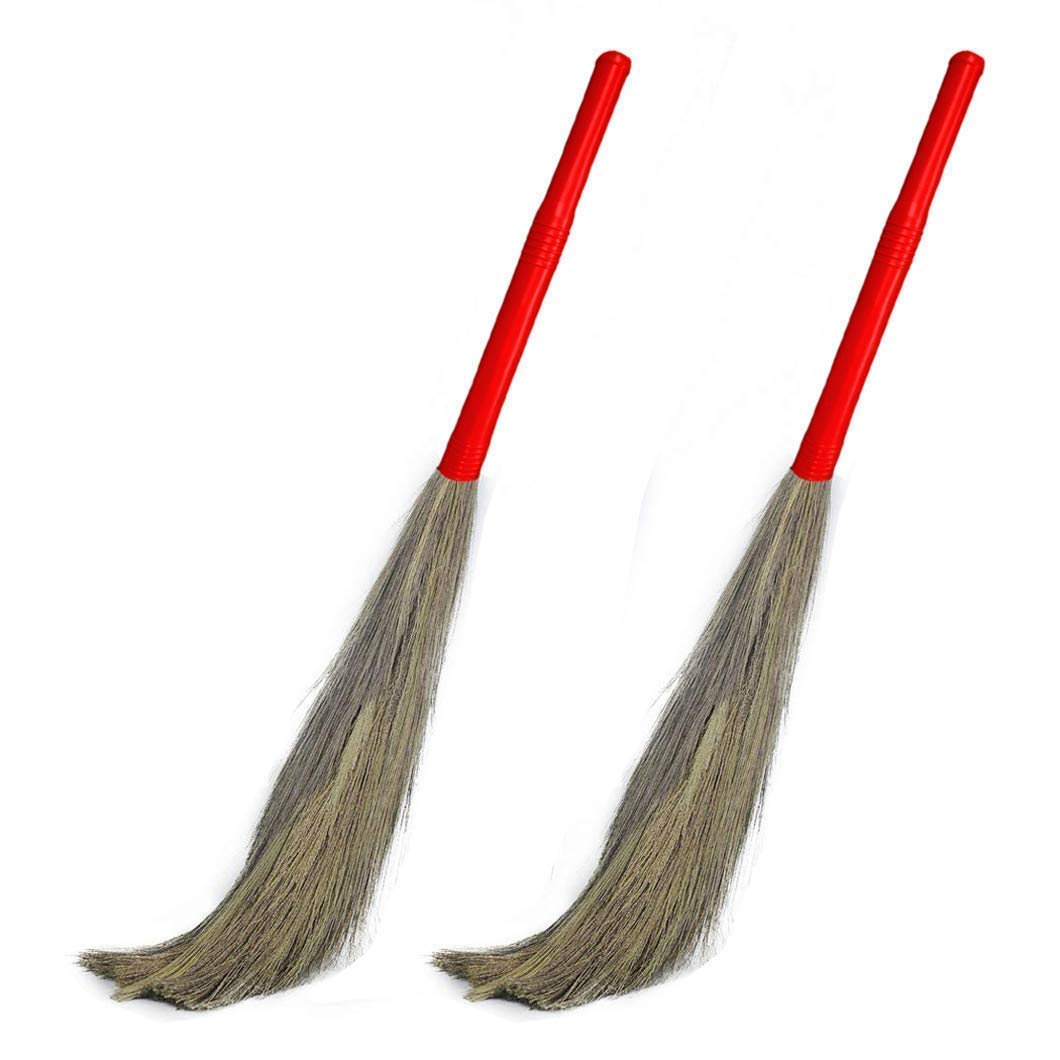Jayam Traditional Plastic Handle Soft Grass Floor Broom Stick for Cleaning Floor, Kitchen/Multicolor/Pack of 2 (B0CZJ1B7B8) Amazon Price History, Amazon Price Tracker