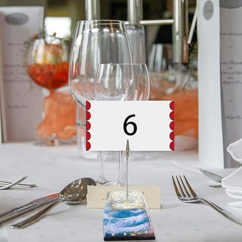 Miniatura 4 de Voyyphixa 4 soportes para números de mesa, moldes de resina con 8 clips, moldes geométricos de silicona para resina epoxi, soporte de fotos, molde