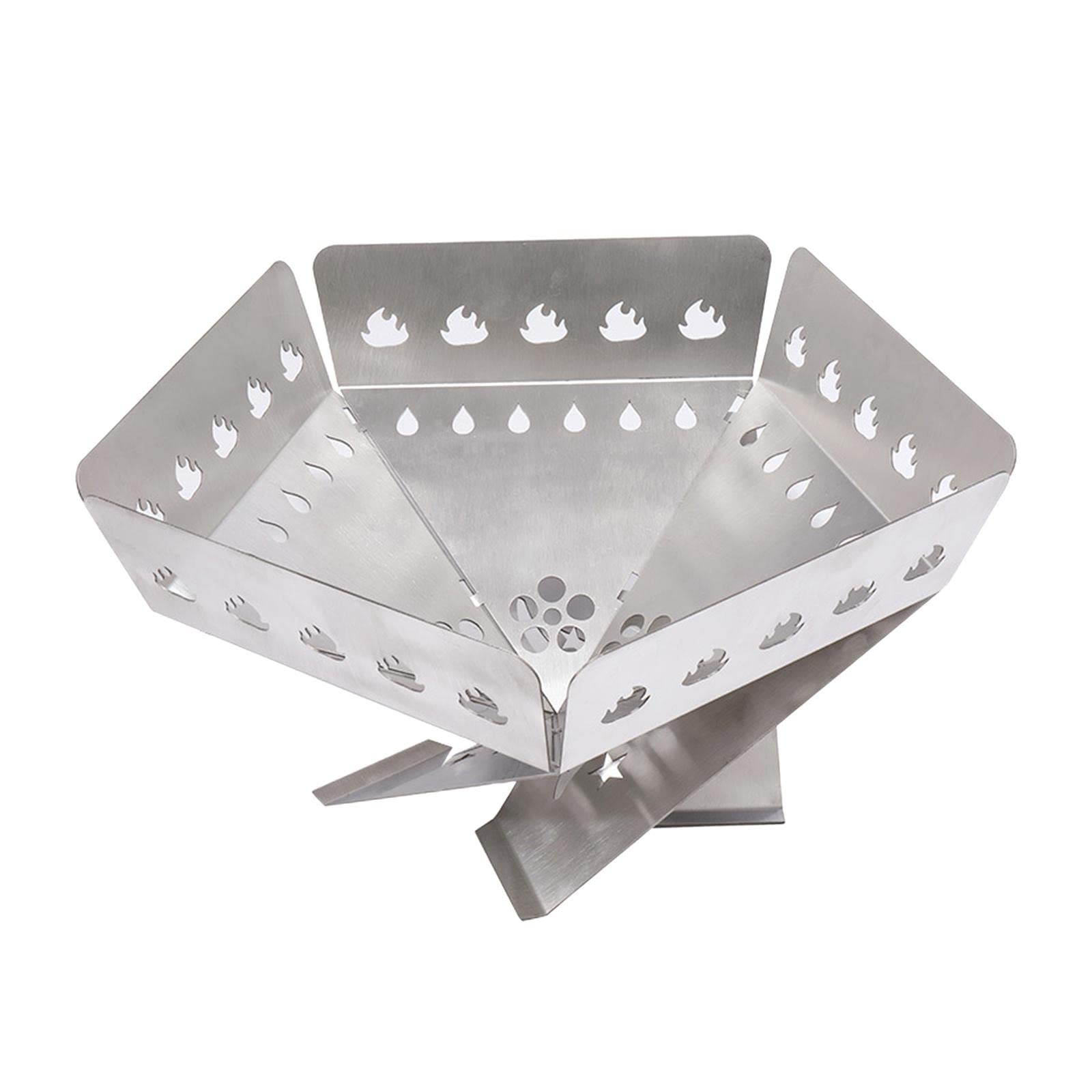 Stove Heating Grate Tool Fire Pit Barbecue for Outdoor Camping Cooking S|Fire Pits & Chimineas|Home & Garden-image-19