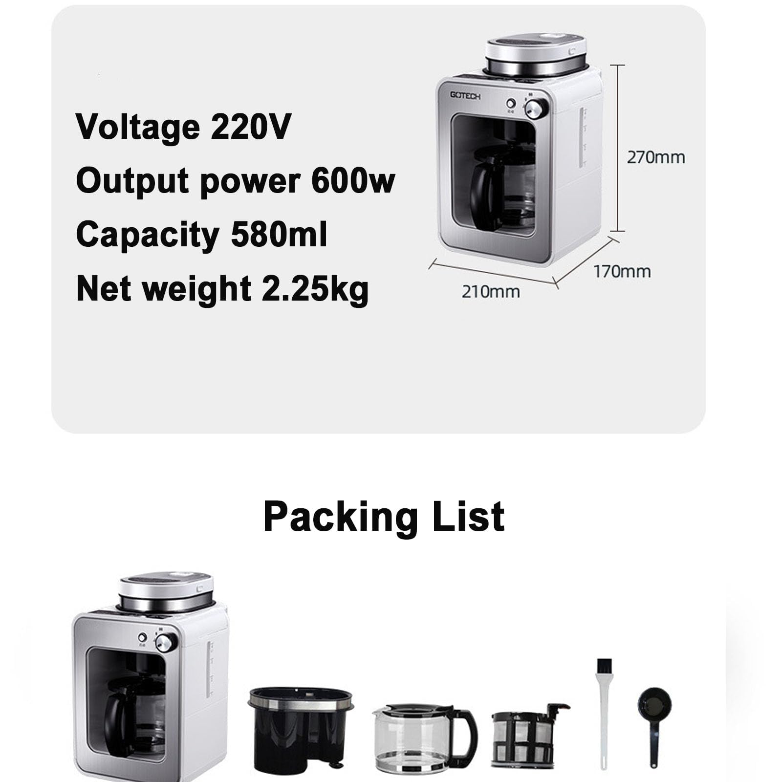 W pełni automatyczny ekspres do kawy z młynkiem, mini ekspres do espresso