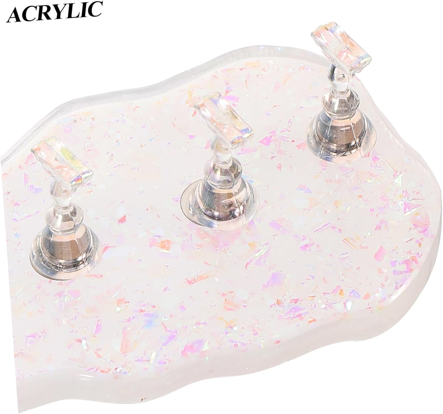 1Set Nail Stand for Painting Nails Portable Practice Holder for Beginners and Artists Easy to Install and Salon Use