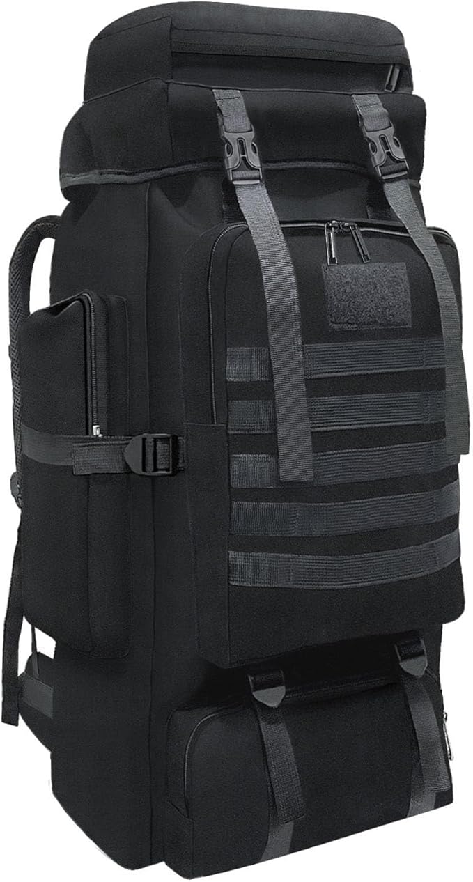 Wesoke Sac à dos Molle de 80 L 100 litres pour randonnée, camping, voyage, sac à dos tactique militaire, grand sac à dos d'extérieur