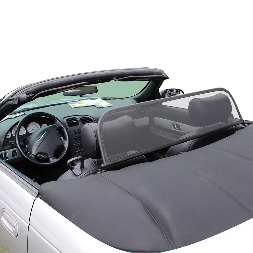 Aperta Filet Coupe-Vent Compatible avec Ford Thunderbird Noir Filet Anti-remous 100% sur Mesure OEM Qualité Windschott fabriqué aux Pays-Bas