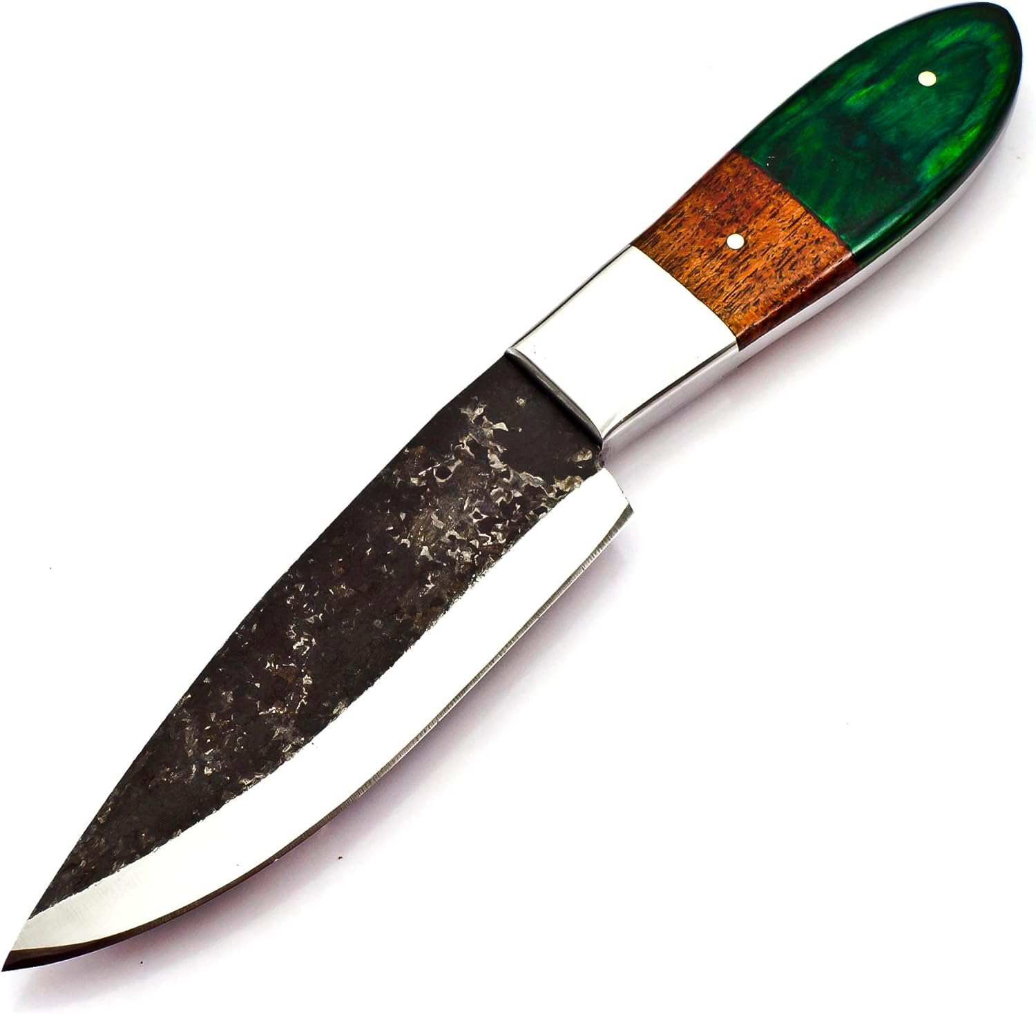 Bushcraft - Cuchillo De Supervivencia Cuchillo De Caza De Hoja Fija De Espiga Completa Para Acampar Al Aire Libre En Vaina Regalo Para El