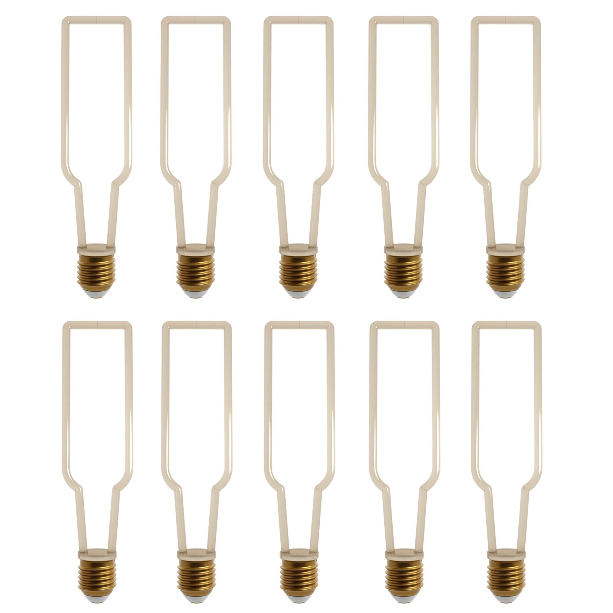 Decorative Ambient Angle Retro LED Bulb Light for Cafes, Restaurants, Bars, Clubs and Living Rooms (Style 5, 10 Pack)