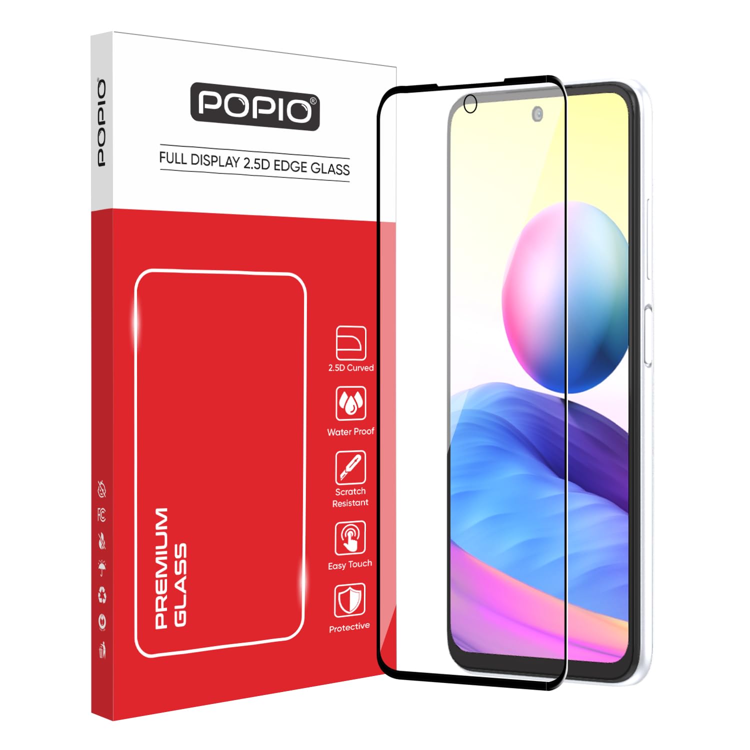 POPIO Military-Grade Gorilla Tempered Glass for Redmi Note 17 | 9H Hardness, Edge-to-Edge, Bubble-Free — Amazon image 7