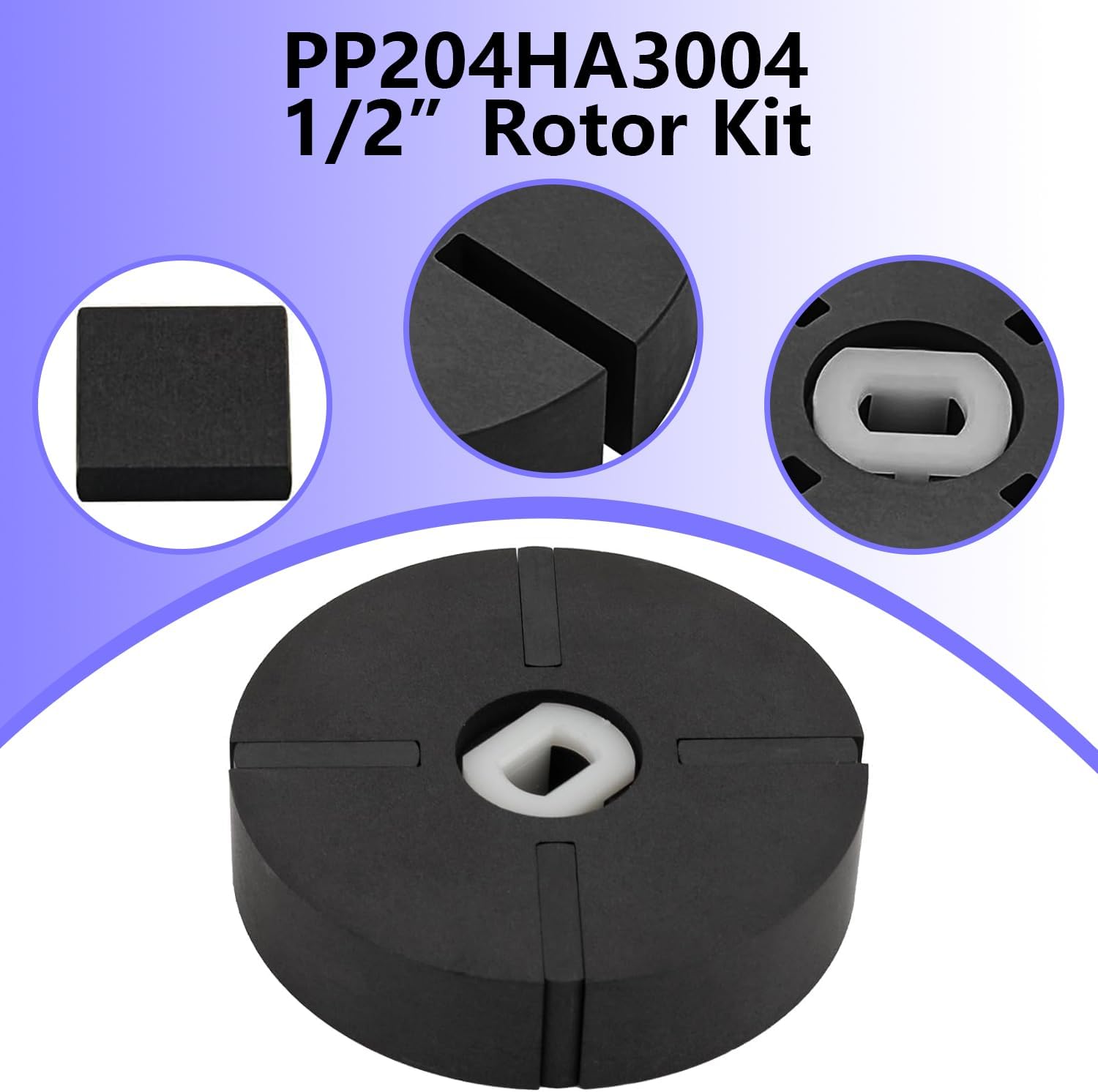 PP204 HA3004 1/2" Rotor Kit for Desa, Reddy, Master Heater #70-022-0100 71-022-1300 SP-KFA1000 Space Heater Replacement Parts