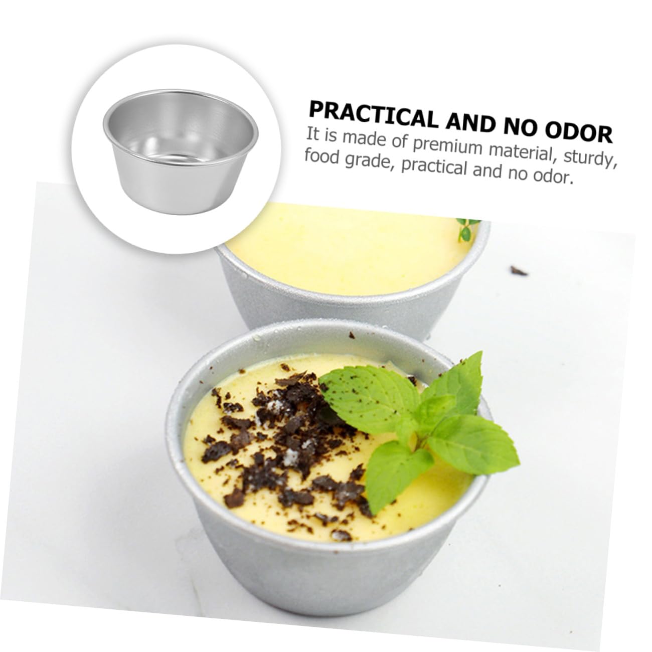 Cabilock 4 Sätze Teiliges Muffin Und Puddingformen Wiederverwendbare Backformen Antihaftbeschichtet Für Muffins Eier Pudding Und Desserts Für Zuhause Und Gastronomie 6 Stück * 4
