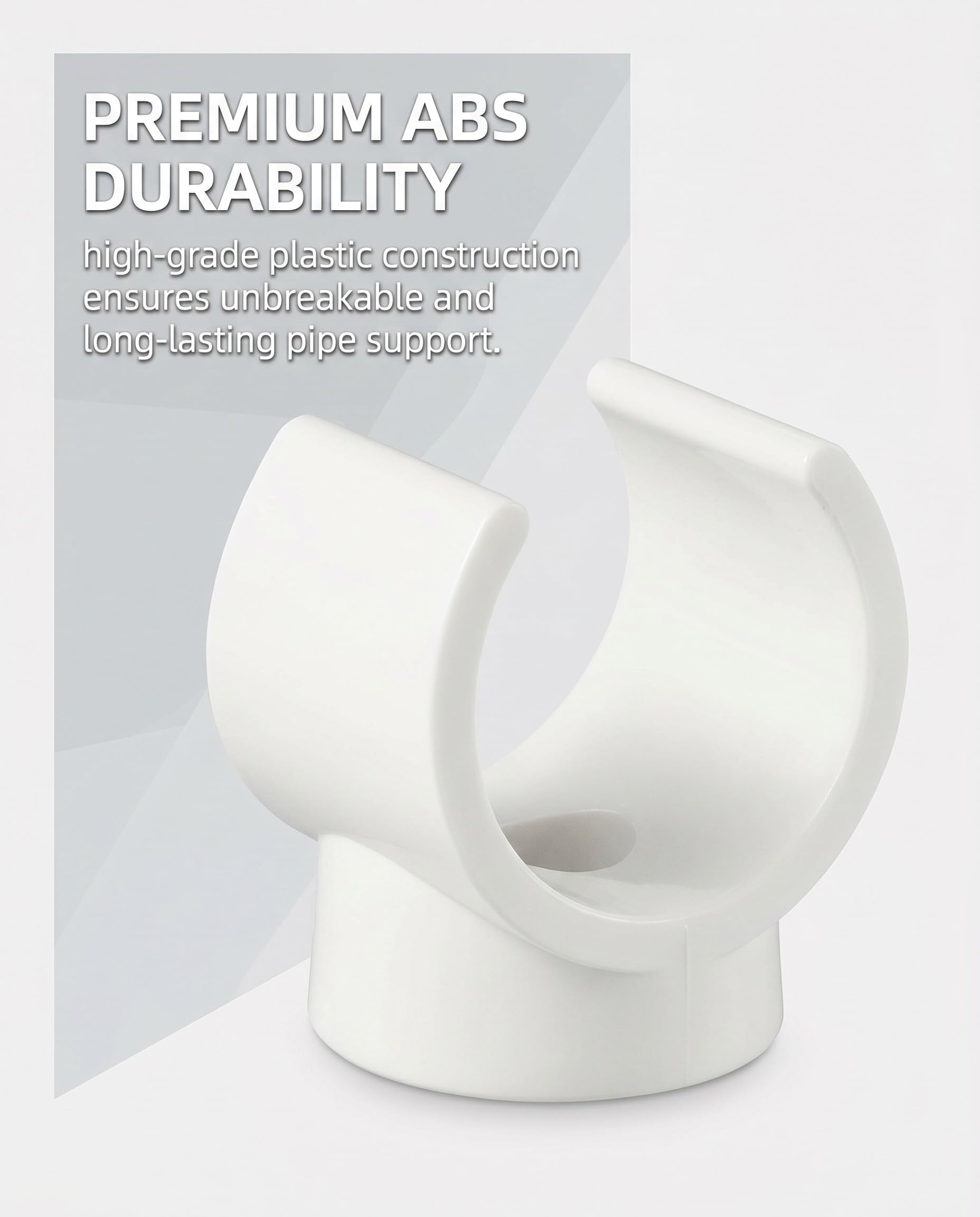 20 piezas Clips PEX de 1/2 pulgada para colgar tuberías – abrazaderas para tubos, soporte de tubería de 16 mm, ganchos en U, abrazaderas para tuberías de agua, clips de abrazadera de tubo
