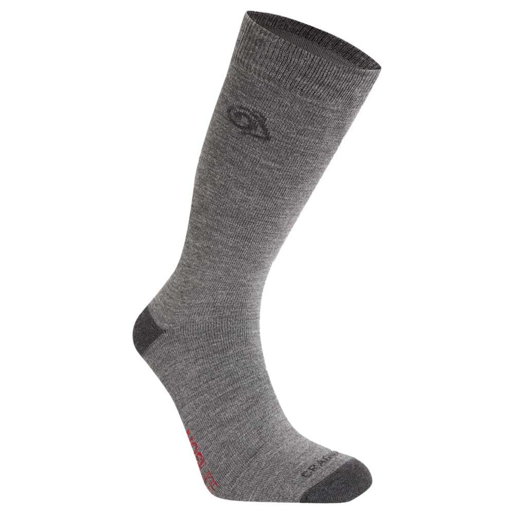 Craghoppers Men's Coast Grey Insect Repellent Wool Blend Socks