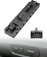 Vista 1 de Interruptor de asiento lateral del conductor de 10 vías compatible con cMax Edge Explorer Expedition F150 Flex MKX MKZ Mercury Navigator, reemplaza