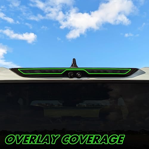 Miniatura 2 de SlickMod Tinte de humo de vinilo precortado para la tercera luz de freno de Toyota Tundra 2022-2023 (20% humo oscuro, 3. tercera luz de freno)